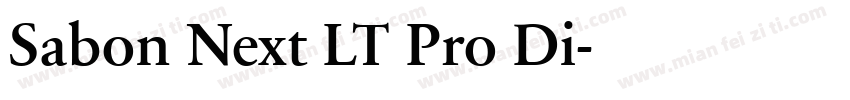 Sabon Next LT Pro Di字体转换